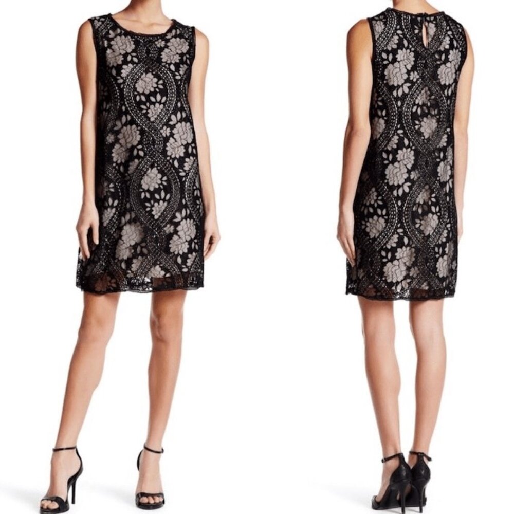 NWOT - Max Studio  Sleeveless Floral Lace Dress (US M)